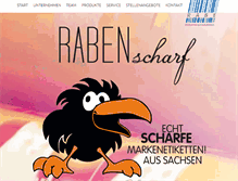 Tablet Screenshot of etiketten-rabe.de